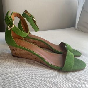 Tory Burch Suede Wedge Sandals